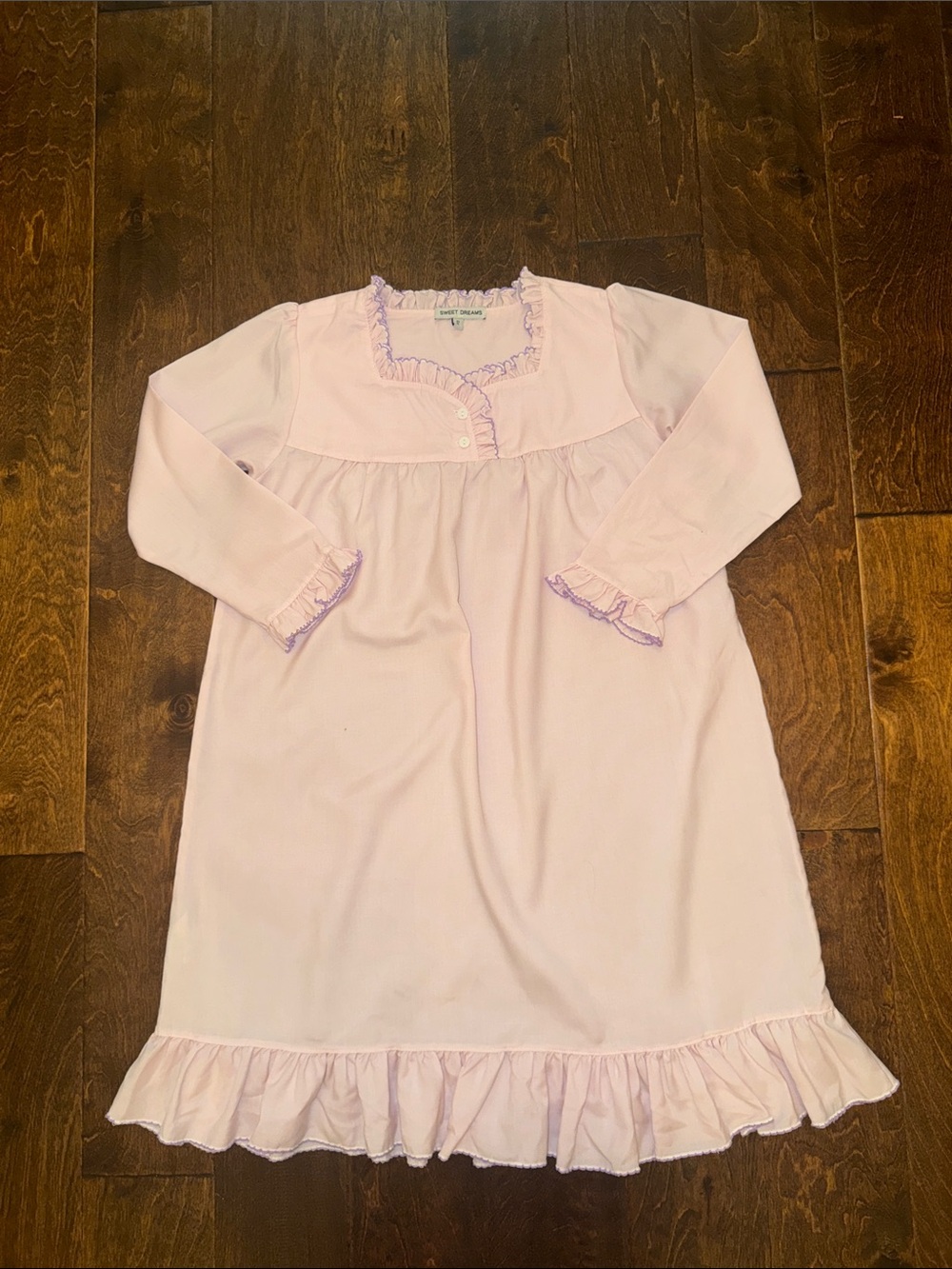 Children's Pink Ruffle Nightgown - Soft Sleepwear